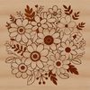 Beautiful Flower Motif A delicate arrangement of flowers in various colors and shapes.