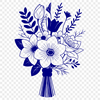 Beautiful Bouquet SVG Design A colorful bouquet of flowers arranged in a decorative shape.