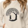 Heartshaped Tree Illustration A stylized illustration of a tree with intertwined branches forming a heart shape, symbolizing love and devotion.