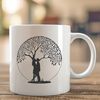Elegant Couple Tree Ornament An ornate tree design featuring two figures embracing each other, representing eternal love.