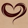 An illustrative heart symbol suitable for vector graphic designs.