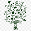 A colorful arrangement of flowers in a bouquet design, suitable for various occasions such as weddings and Mothers Day.