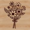 Lovely Flower Bouquet Design A colorful arrangement of various flowers in a decorative vase.