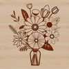 Beautiful Bouquet Design for Personal Use A vector design of a bouquet of flowers, suitable for various uses including commercial and personal projects.