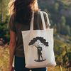 Romantic Tree Design SVG Vector An illustration of a tree with intertwined branches and roots, symbolizing the union of two lovers.