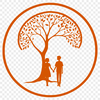 Intertwined Tree Branches Heart Design A stylized illustration of intertwined tree branches forming a heart shape, suitable for Valentine's Day or wedding decor.