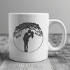 Symbol of Unity Illustration An illustration of two people embracing under a tree symbolizing love and unity.