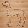 Free SVG Vector Graphic of a Standing Weimaraner A standing Weimaraner dog breed in a vector format.