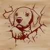 Lively Weimaraner Dog Breed Illustration A high-quality vector illustration of a lively Weimaraner dog breed.