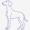 Weimaraner In DXFs - Free Commercial Use License