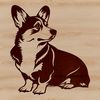 Free SVG Welsh Corgi Graphic Design An SVG graphic design featuring a Welsh Corgi, ideal for clip art use in various digital projects.