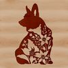 A sitting Welsh Corgi breed dog, suitable for vector art and clip art designs.