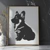 Unique Welsh Corgi Drawing SVG - Free Download