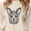 Ornate Welsh Corgi In PNG & SVG