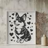 Stunning Sitting Welsh Corgi Printable Image