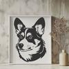 Artistic Welsh Corgi Vector Illustration