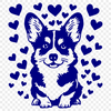 Welsh Corgi Decal In SVG, PNG, PDF And DXF Formats