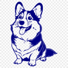 Sitting Welsh Corgi Vector Image