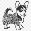 Unique Standing Welsh Corgi Decal