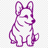 Welsh Corgi Template In SVG, PNG, PDF And DXF File Formats