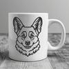 Artistic Welsh Corgi Template