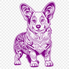 Standing Welsh Corgi Design