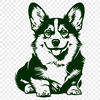 Laying Welsh Corgi Vector Image - PDF Free Download