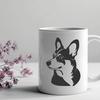 Free Welsh Corgi Digital Drawing