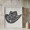 Simple Stylized Cowboy Hat Vector Art A vector illustration of a classic cowboy hat.