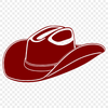 Vintage Western Headgear A classic cowboy hat design in vector format.