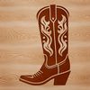 Detailed Cowboy Boot Vector Design Illustrative vector design of cowboy boots with intricate details and stitching.