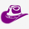 Western Icon SVG Vector Graphic A traditional western-style hat worn by cowboys, designed as a vector graphic.