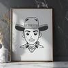 Western Icon SVG Graphics SVG graphic illustration of a cowboy in a classic pose.