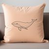 Beautiful Whale SVG Cut File An SVG graphic of a whale designed for cutting machines and laser engraving tools.