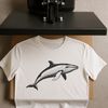 Detailed Whale Outline for Cutting Machines Illustrative vector art of a whale with detailed outline suitable for cutting machines.