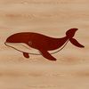 Underwater Icon SVG Whale design available as a free SVG file for commercial and personal use.