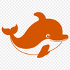 A detailed illustration of a whale in vector format, suitable for cutting machine designs.