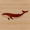 Cutting Machine Compatible Whale SVG A detailed illustration of a whale in vector format for cutting machine and laser engraving projects.