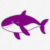 Whale Vector Art for Cutting Machines A detailed illustration of a whale in vector format, suitable for cutting machines and laser engraving.