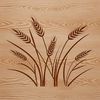 Vector Silhouette of Wheat for Signage and Design Illustrative wheat silhouette designed for commercial use, perfect for various applications including signage and web design.
