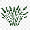 Stylized Wheat Plant Design A stylized vector illustration of a wheat plant, suitable for cutting machines or laser engraving.