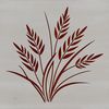Simple Wheat Icon An SVG icon representing a wheat grain with simple lines and shapes.
