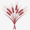Simple Wheat Design for Cricut and Cutting Machines A simple vector illustration of a single stalk of wheat with leaves and grain.