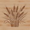 A simple illustration of wheat in vector format for personal and commercial use.