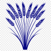 A detailed illustration of a single wheat stalk, suitable for use in vector graphics or as a cut file for cutting machines.