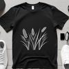 Vector Graphics Wheat Design Free Download A stylized illustration of a wheat ear, suitable for vector graphics and cutting machine designs.
