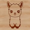 Simple Vector Alpaca Design Alpaca illustration in a simplified vector style for various design projects.