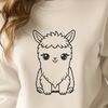 Cute Andorable Animal Vector Alpaca animal illustration in vector format