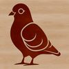 A simple line drawing illustration of a cute bird, suitable for various digital applications.