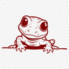 Whimsical Salamander Graphic Design A colorful illustration of a salamander in its natural habitat.